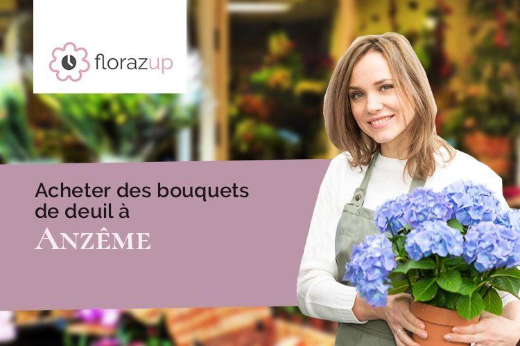 croix de fleurs pour un deuil à Anzême (Creuse/23000)