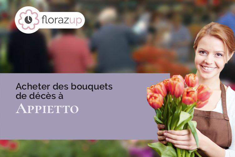coeur de fleurs pour une crémation à Appietto (Corse/20167)