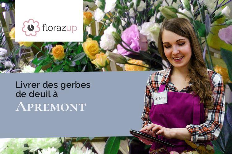 gerbes de fleurs pour des obsèques à Apremont (Haute-Saône/70100)