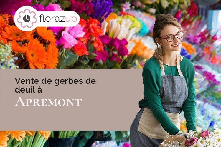 couronnes florales pour un décès à Apremont (Savoie/73190)