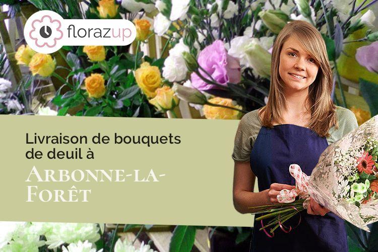 coupes de fleurs pour des funérailles à Arbonne-la-Forêt (Seine-et-Marne/77630)