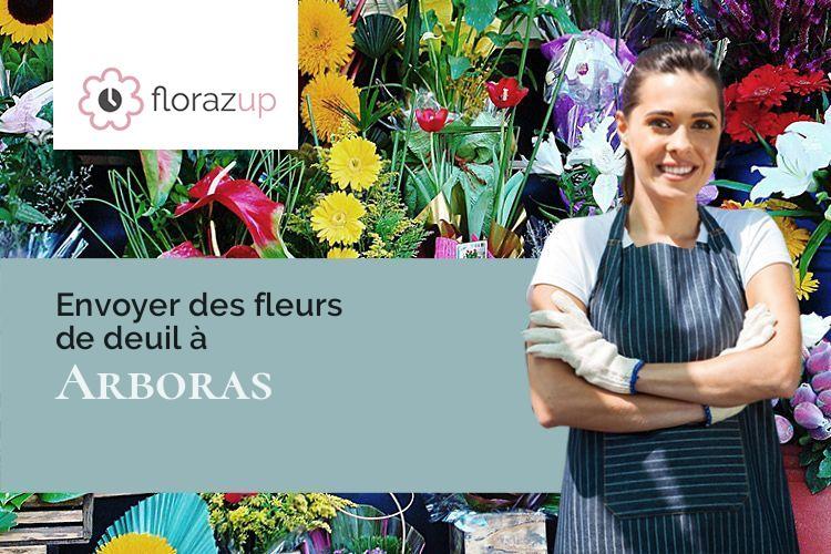 fleurs deuil pour un deuil à Arboras (Hérault/34150)