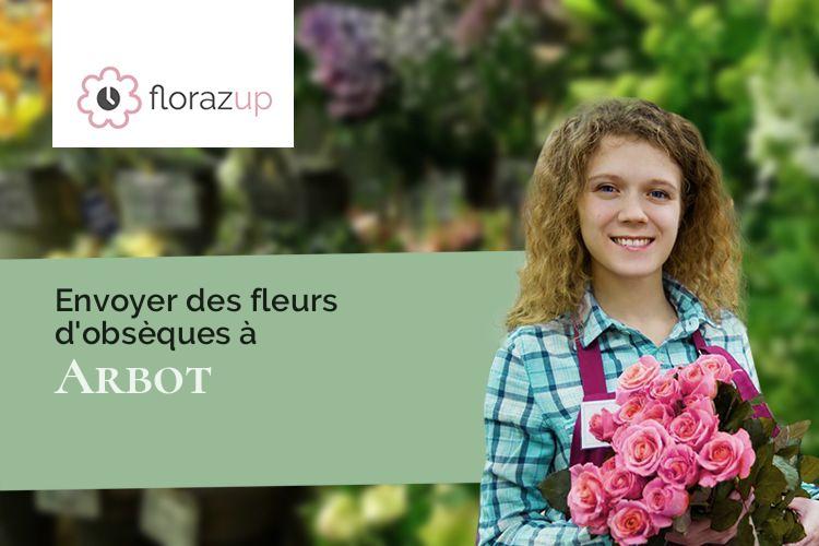 fleurs deuil pour une crémation à Arbot (Haute-Marne/52160)