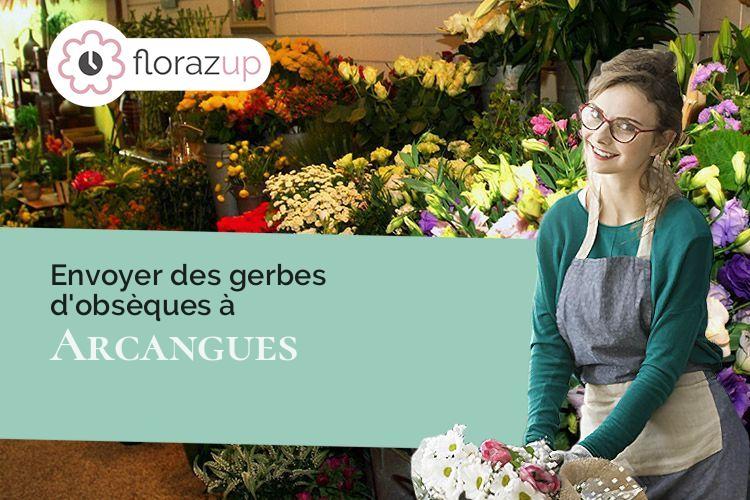 créations florales pour un décès à Arcangues (Pyrénées-Atlantiques/64200)