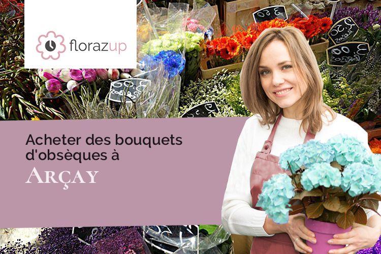 coeurs de fleurs pour des funérailles à Arçay (Vienne/86200)