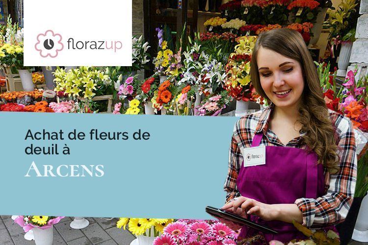 gerbes de fleurs pour un enterrement à Arcens (Ardèche/07310)