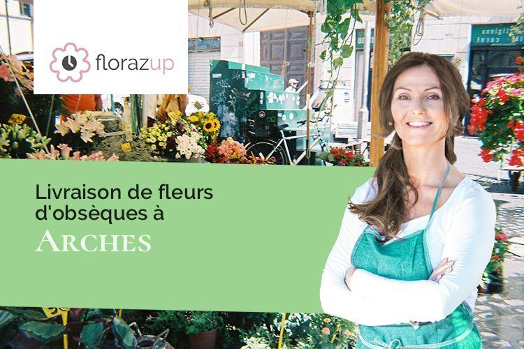 coeurs de fleurs pour une crémation à Arches (Cantal/15200)