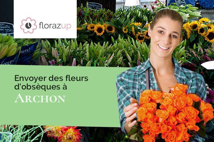 créations de fleurs pour un décès à Archon (Aisne/02360)