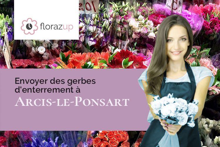 gerbes de fleurs pour un deuil à Arcis-le-Ponsart (Marne/51170)