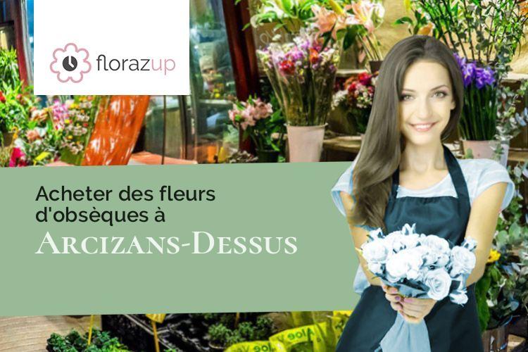 coeurs de fleurs pour un deuil à Arcizans-Dessus (Hautes-Pyrénées/65400)