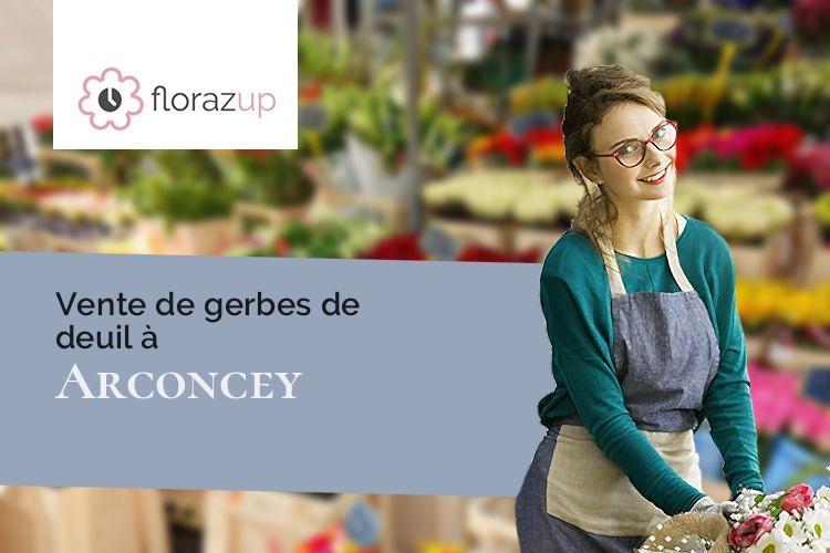 créations florales pour un enterrement à Arconcey (Côte-d'Or/21320)