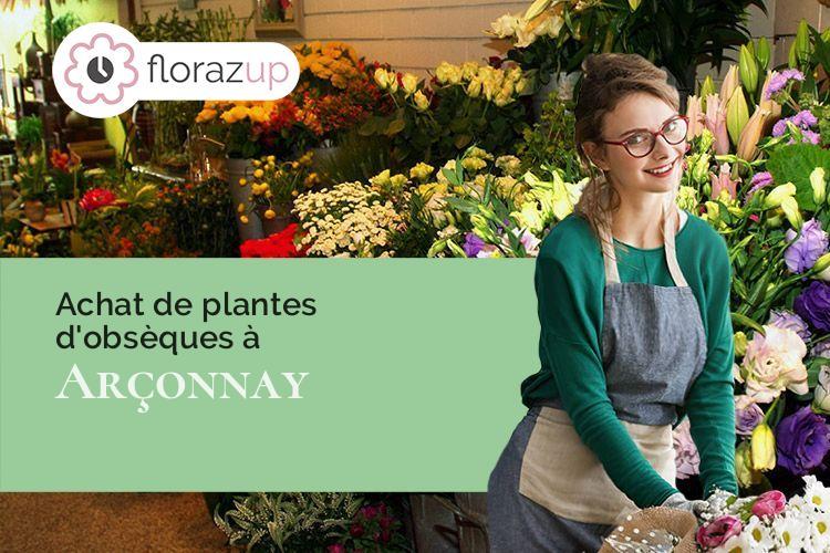 compositions de fleurs pour un enterrement à Arçonnay (Sarthe/72610)