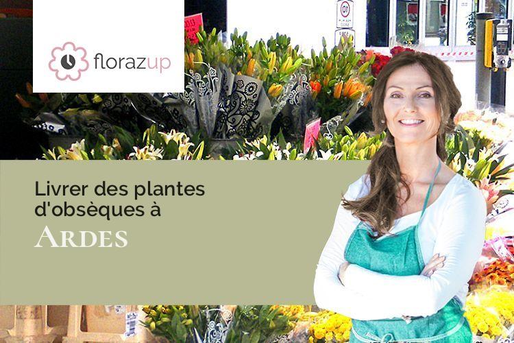 couronnes de fleurs pour un décès à Ardes (Puy-de-Dôme/63420)