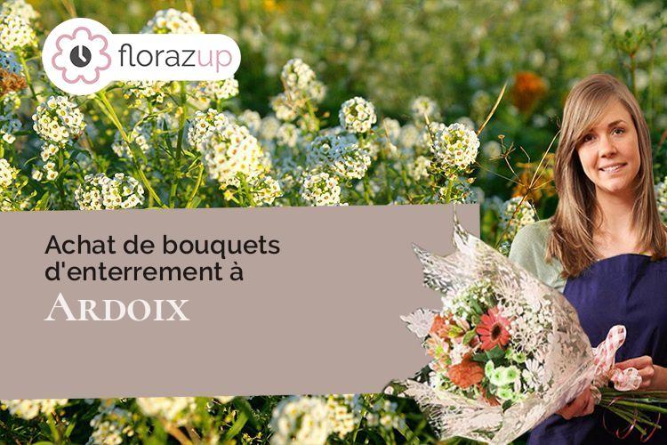 coeur de fleurs pour des funérailles à Ardoix (Ardèche/07290)