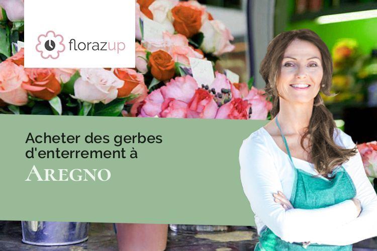 couronnes florales pour des funérailles à Aregno (Corse/20220)