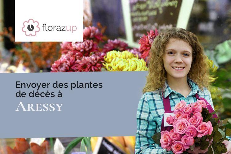 fleurs deuil pour des funérailles à Aressy (Pyrénées-Atlantiques/64320)