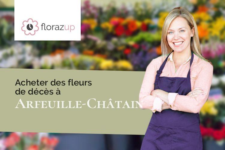 coeurs de fleurs pour une crémation à Arfeuille-Châtain (Creuse/23700)