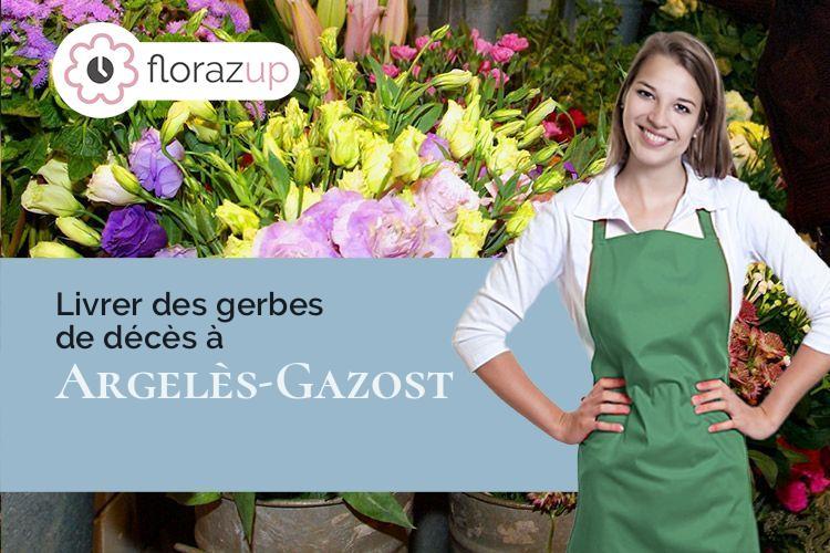 coupes de fleurs pour un deuil à Argelès-Gazost (Hautes-Pyrénées/65400)