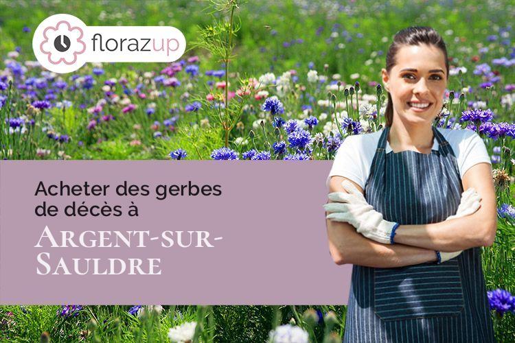 couronnes de fleurs pour une crémation à Argent-sur-Sauldre (Cher/18410)