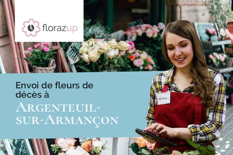 couronnes de fleurs pour des funérailles à Argenteuil-sur-Armançon (Yonne/89160)