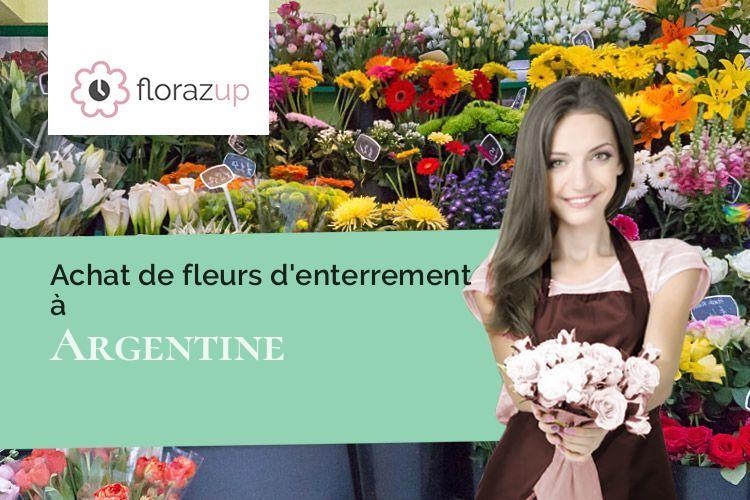 couronnes florales pour un décès à Argentine (Savoie/73220)