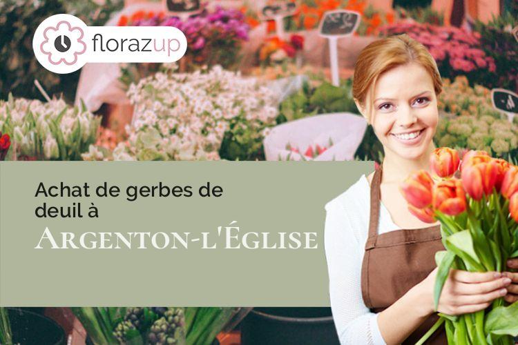 compositions de fleurs pour une crémation à Argenton-l'Église (Deux-Sèvres/79290)