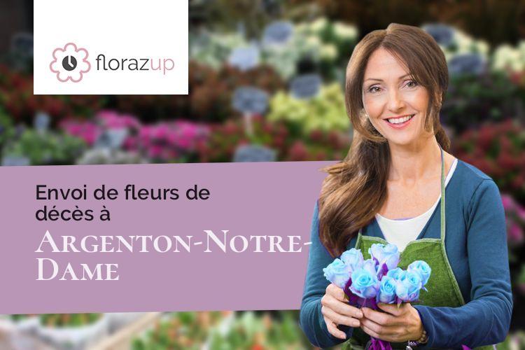 créations florales pour des obsèques à Argenton-Notre-Dame (Mayenne/53290)