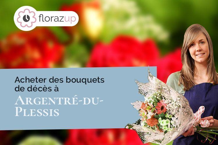 gerbes de fleurs pour des funérailles à Argentré-du-Plessis (Ille-et-Vilaine/35370)
