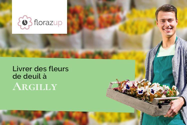 créations florales pour des funérailles à Argilly (Côte-d'Or/21700)