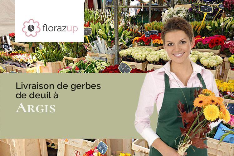 couronnes florales pour des funérailles à Argis (Ain/01230)