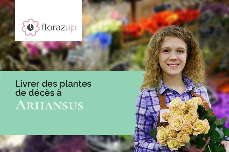 couronnes de fleurs pour une crémation à Arhansus (Pyrénées-Atlantiques/64120)