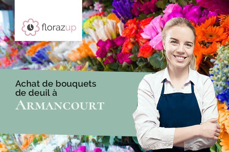 coeurs de fleurs pour des obsèques à Armancourt (Oise/60880)