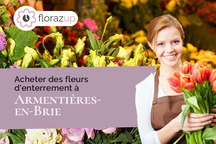 gerbes de fleurs pour des obsèques à Armentières-en-Brie (Seine-et-Marne/77440)