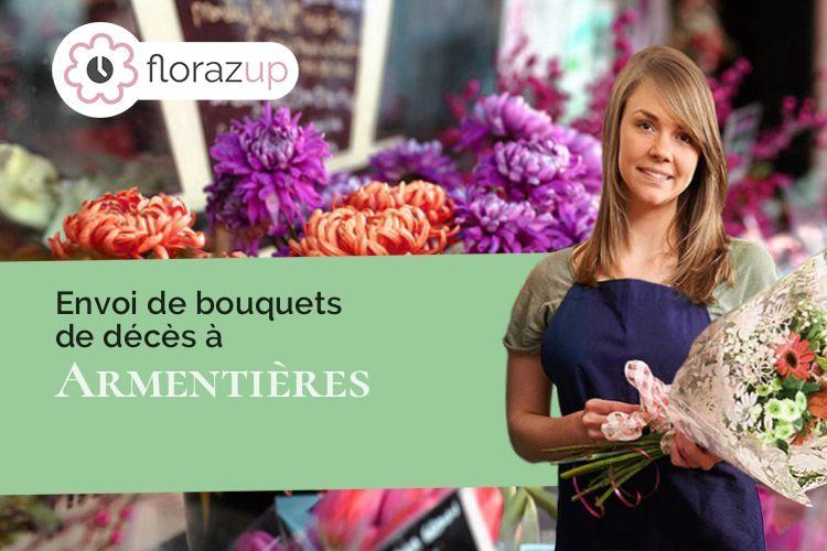 fleurs deuil pour un décès à Armentières (Nord/59280)