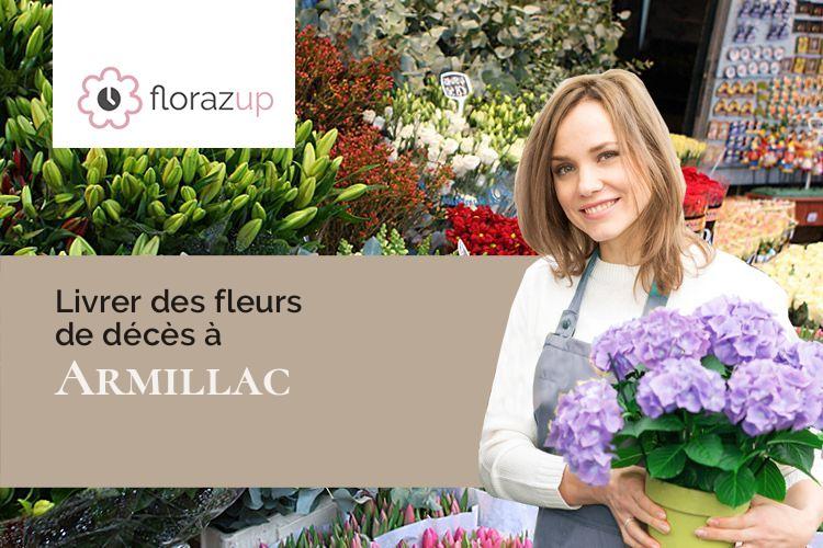 coeurs de fleurs pour des funérailles à Armillac (Lot-et-Garonne/47800)