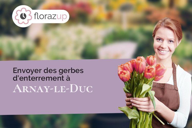 coupes de fleurs pour un deuil à Arnay-le-Duc (Côte-d'Or/21230)