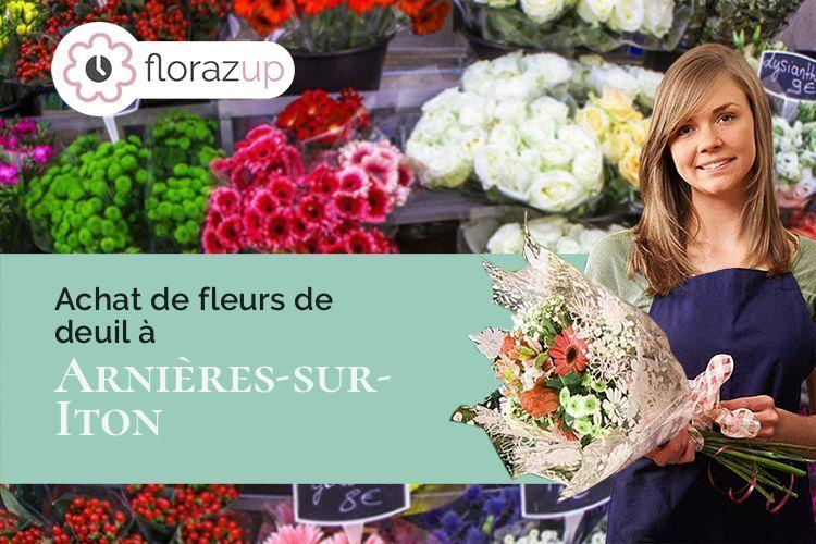 créations florales pour un décès à Arnières-sur-Iton (Eure/27180)