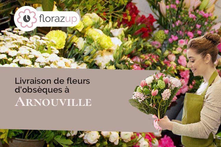 couronnes florales pour un enterrement à Arnouville (Val-d'Oise/95400)