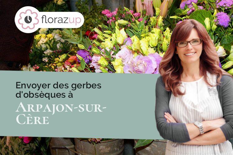 coeur de fleurs pour des obsèques à Arpajon-sur-Cère (Cantal/15130)