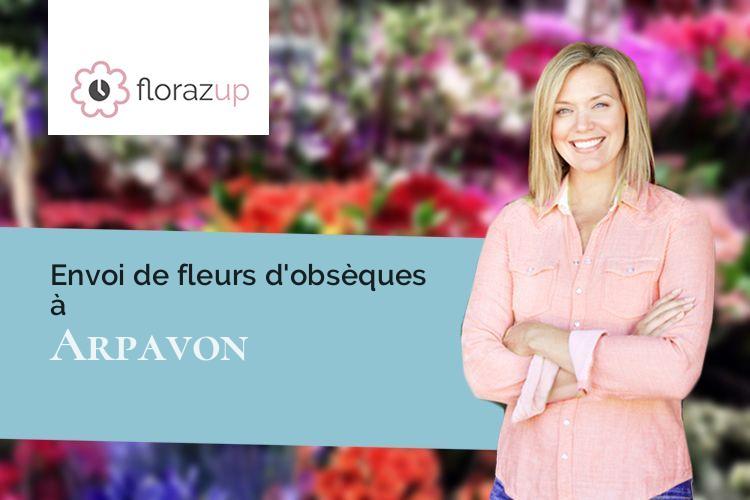 couronnes florales pour une crémation à Arpavon (Drôme/26110)