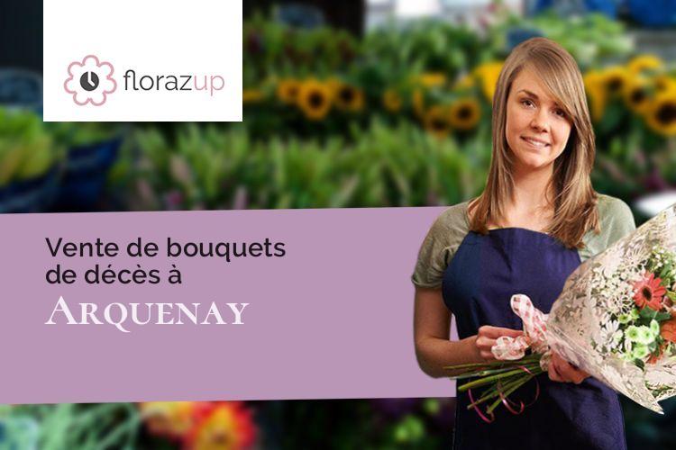 fleurs deuil pour des obsèques à Arquenay (Mayenne/53170)