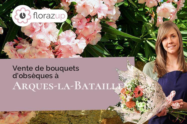 compositions florales pour des obsèques à Arques-la-Bataille (Seine-Maritime/76880)