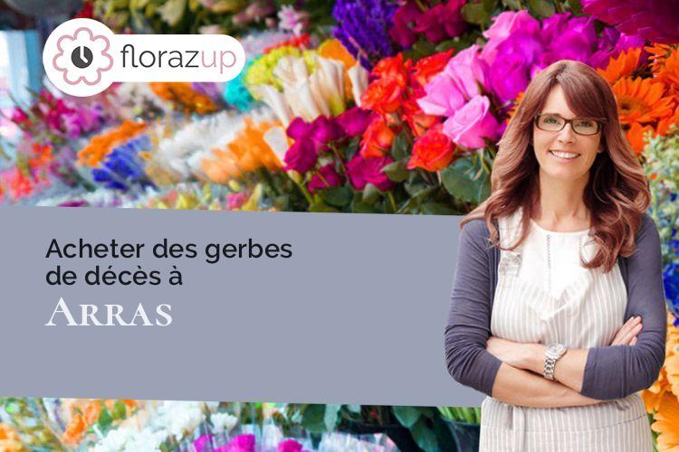 créations de fleurs pour des funérailles à Arras (Pas-de-Calais/62000)