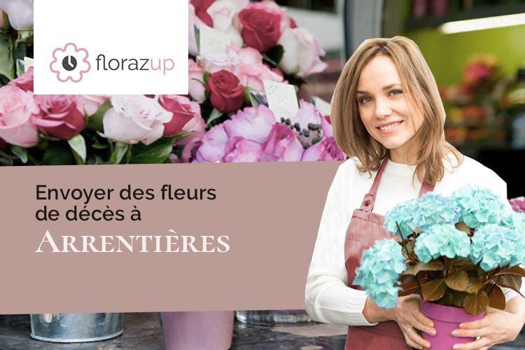 compositions de fleurs pour un enterrement à Arrentières (Aube/10200)