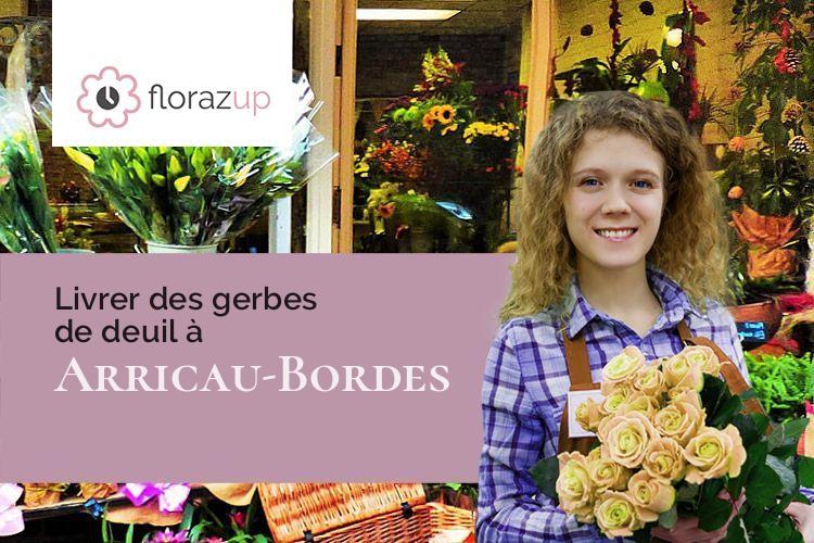 fleurs deuil pour un deuil à Arricau-Bordes (Pyrénées-Atlantiques/64350)