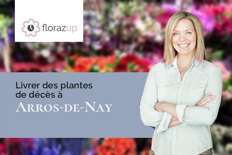 compositions florales pour un enterrement à Arros-de-Nay (Pyrénées-Atlantiques/64800)