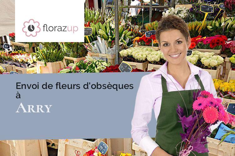 compositions de fleurs pour un enterrement à Arry (Moselle/57680)