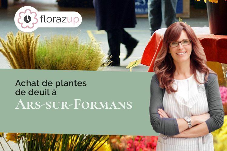 compositions florales pour une crémation à Ars-sur-Formans (Ain/01480)