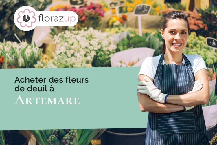 compositions de fleurs pour une crémation à Artemare (Ain/01510)