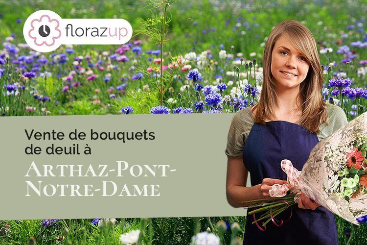 créations de fleurs pour un enterrement à Arthaz-Pont-Notre-Dame (Haute-Savoie/74380)